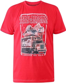 D555 Official Coca-Cola Christmas Printed T-Shirt