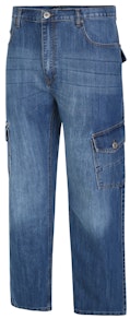 Bigdude Cargo-Jeans mit normaler Passform, mittlere Waschung
