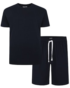 Bigdude Kurzarm-Pyjama-Set, Marineblau