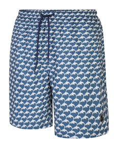 Espionage Shark Print Watershots Blue