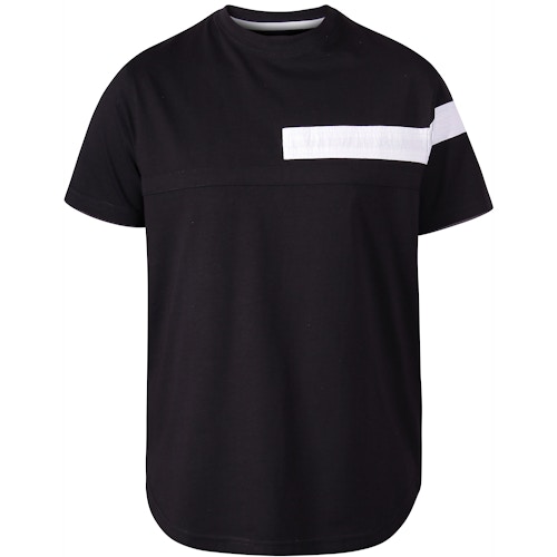 D555 Beat Couture Cut And Sew T-Shirt Black