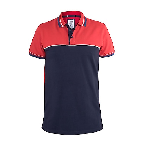 D555 Fremantle Cut And Sew Polo Shirt Red