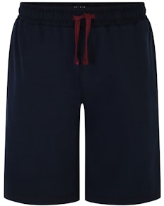 Bigdude Jogger-Shorts mit Kontrastnähten, Marineblau