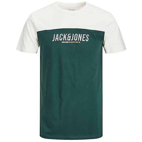Jack & Jones Color Block T-Shirt Pine Grove Grün