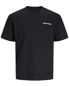Jack & Jones Jeans Crew Neck Printed T-Shirt Black