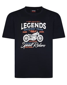 Espionage Legends Print T-Shirt Navy