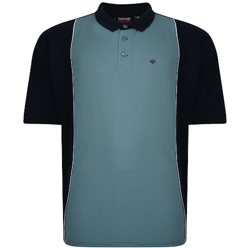 Espionage Cut And Sew Polo Shirt Navy