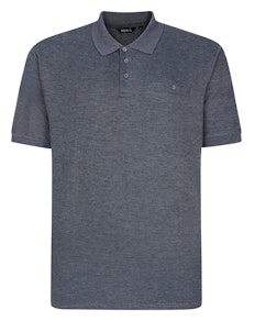 Bigdude Seersucker Polo Shirt Charcoal