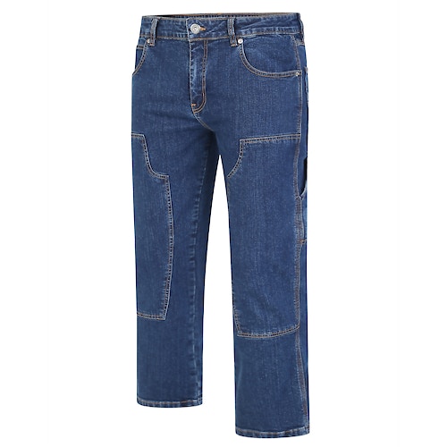 Bigdude Stretch-Utility-Jeans in mittlerer Waschung