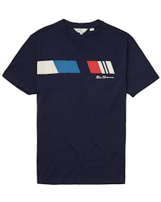 Ben Sherman Retro Streifen T-Shirt Blau