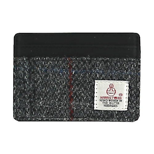 The British Bag Company Grey Harris Tweed Card Holder