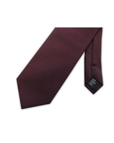 Extralange Micro Grid-Krawatte von Knightsbridge, Burgunderrot