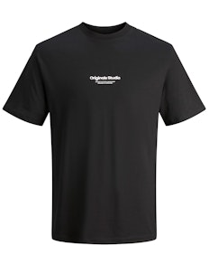 Jack & Jones Crew Neck Printed T-Shirt Black
