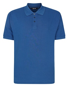Bigdude Heavy Garment Dye Polo Deep Blue