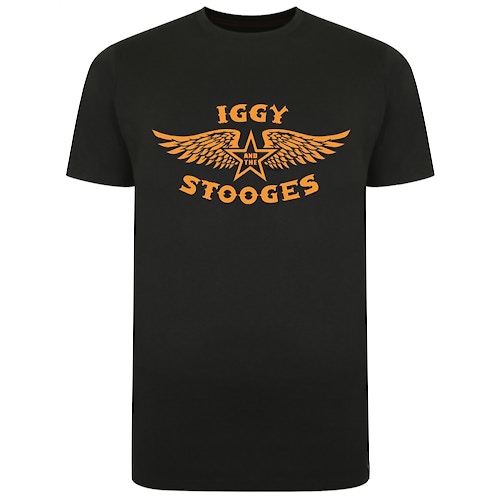 Official Iggy And The Stooges Print T-Shirt Black