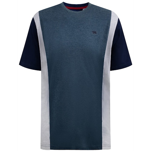 D555 Neath Cut & Sew Crew Neck T-Shirt Denim