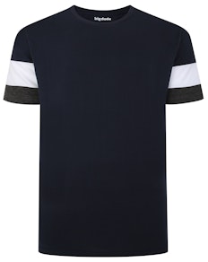 Bigdude Cut & Sew T-Shirt Navy