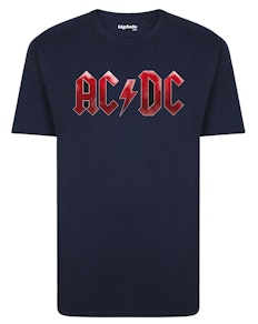 Bigdude Official AC/DC Print T-Shirt Navy