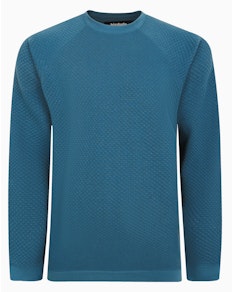 Bigdude Textured Jumper Petrol Tall