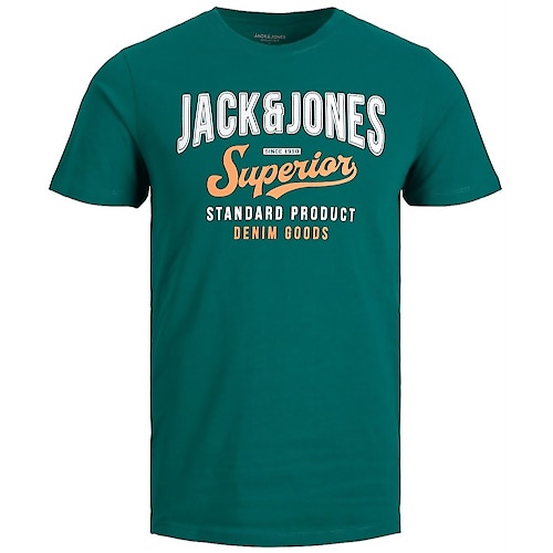 Jack & Jones Superior Logo T-Shirt Storm Green