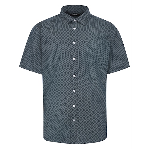 Bigdude Short Sleeve Shirt Black Tall