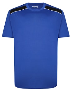 Bigdude Contrast Panel Performance T-Shirt Royal Blue Tall