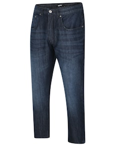 Bigdude Non-Stretch-Jeans mit gerader Passform, Raw Wash