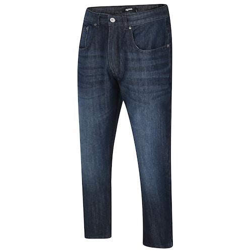 Bigdude Non-Stretch-Jeans mit gerader Passform, Raw Wash