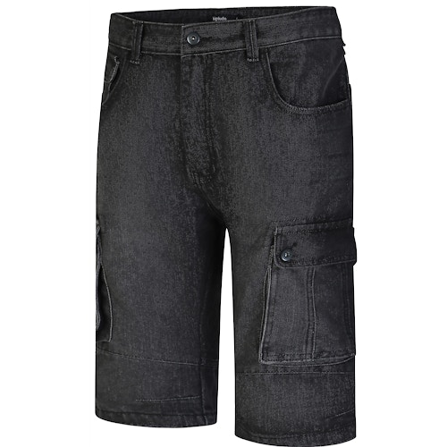 Bigdude Cargo Denim Shorts Black