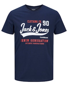 Jack & Jones Denim Generation Logo T-Shirt Navy
