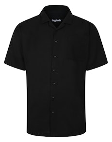 Bigdude Relaxed Short Sleeve Summer Shirt Black