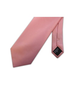 Extra lange Krawatte mit Micro-Gittermuster von Knightsbridge, zartrosa