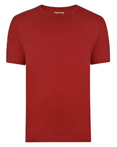Bigdude Plain Crew Neck T-Shirt Poppy Red