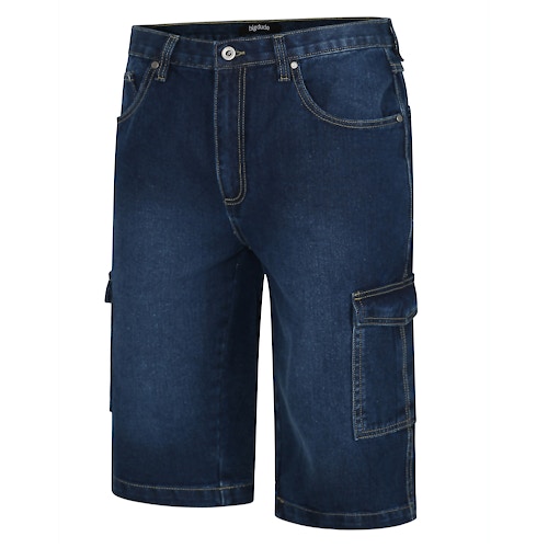Bigdude 3/4 Cargo Jeans Shorts Raw Wash