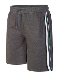 Bigdude Jogger Shorts With Side Tape Charcoal