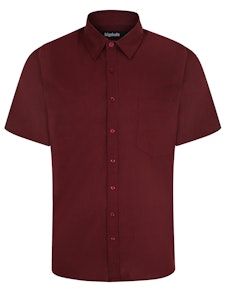 Bigdude Short Sleeve Summer Shirt Burgundy