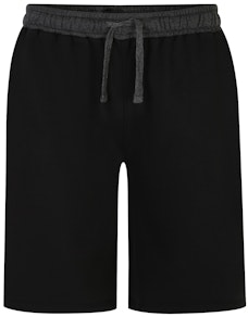Bigdude Contrast Sweat Shorts Black