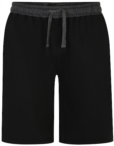 Bigdude Contrast Sweat Shorts Black