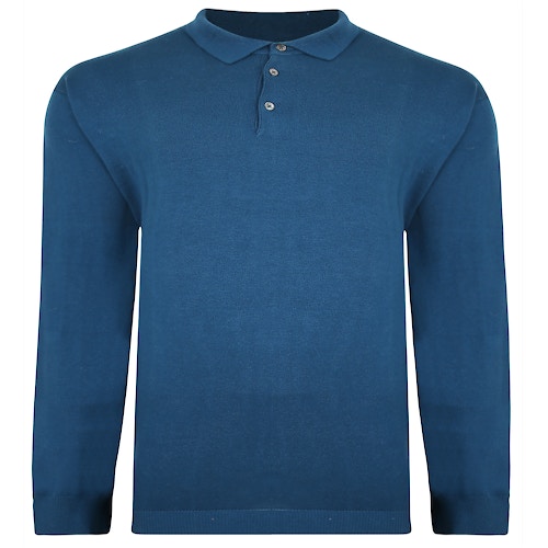 Espionage Knit Polo Jumper Teal
