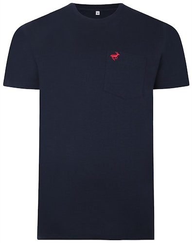 Bigdude Signature Pocket T-Shirt Navy/Red