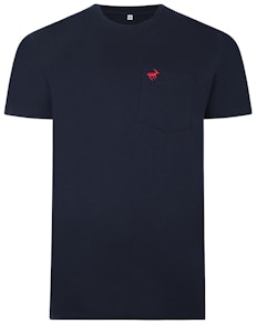 Bigdude Signature T-Shirt Dunkelblau/Rot