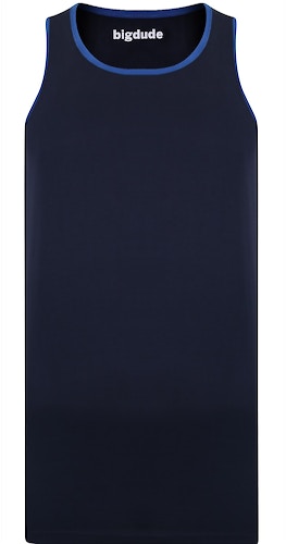 Bigdude – Weste mit Kontrasteinfassung, Marineblau, groß
