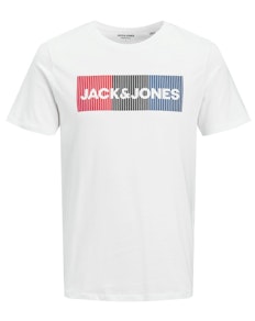 T-Shirt mit Jack & Jones Logo Weiß