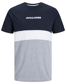 Jack & Jones Colour Block T-Shirt Navy Blazer