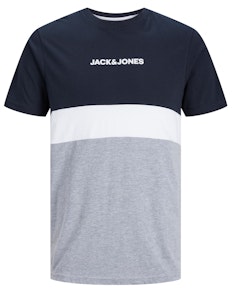 Jack & Jones Colour Block T-Shirt Navy Blazer