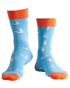 Doris & Dude Möwen Socken Blau