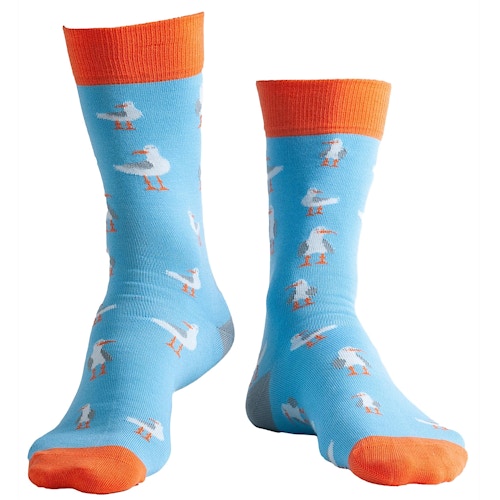 Doris & Dude Seagull Socks Blue