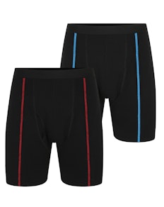 Bigdude 2 Pack Active Boxer Shorts Black