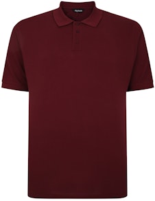Bigdude Plain Polo Shirt Burgundy