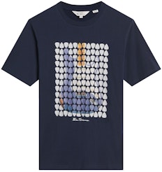 Ben Sherman Plectrum Art T-Shirt Dark Navy